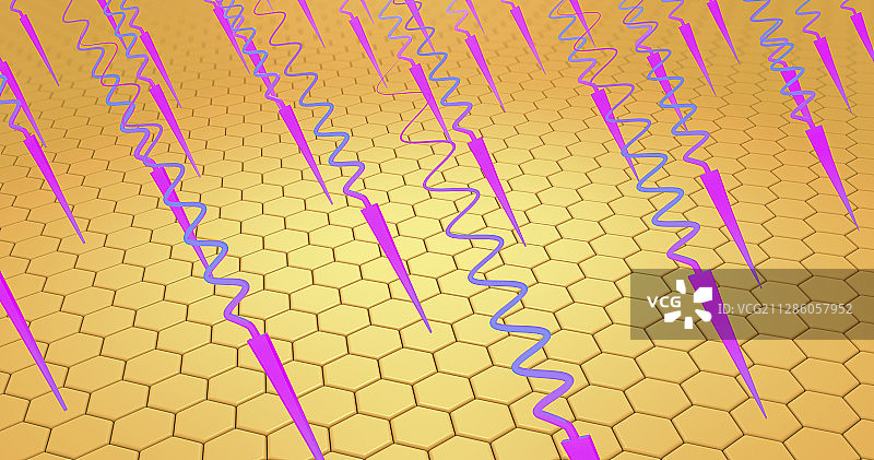 紫外线穿透皮肤插图图片素材