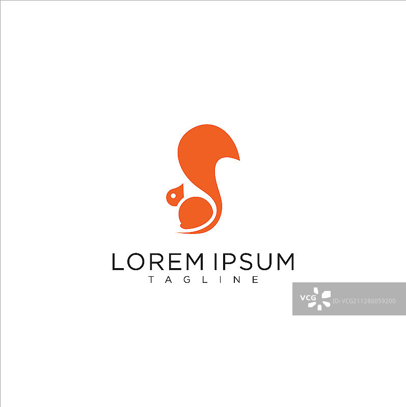 简约松鼠Logo图片素材