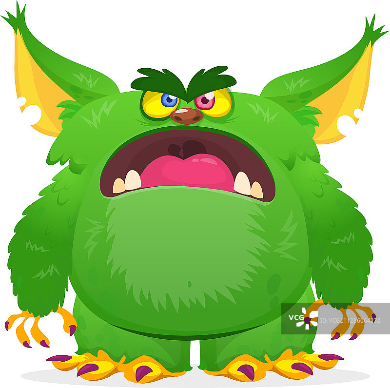 有趣的卡通怪物图片素材