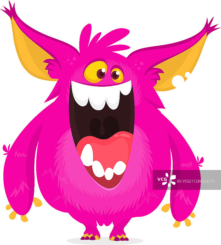 有趣的卡通怪物图片素材