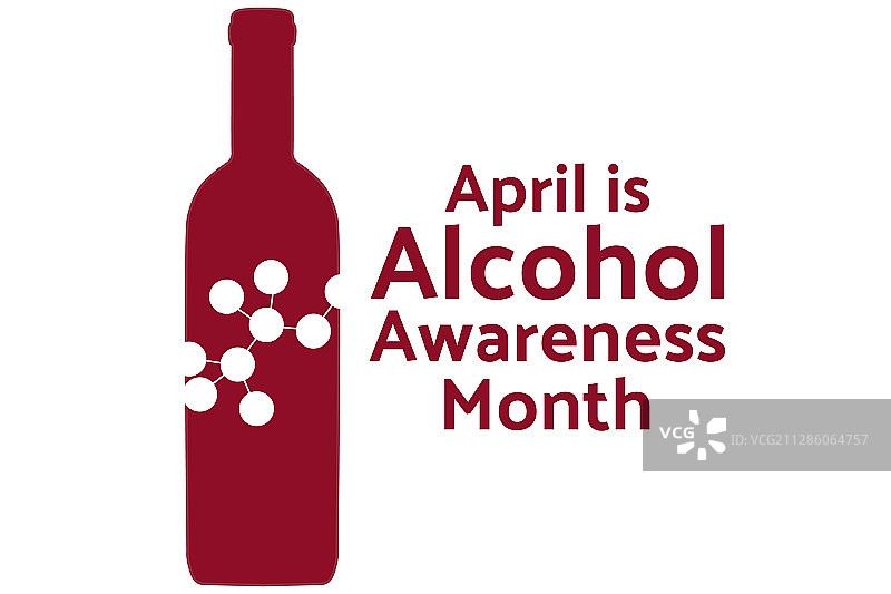 四月酒精意识月概念模板图片素材