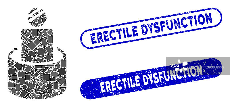 矩形拼贴病人隔离图片素材