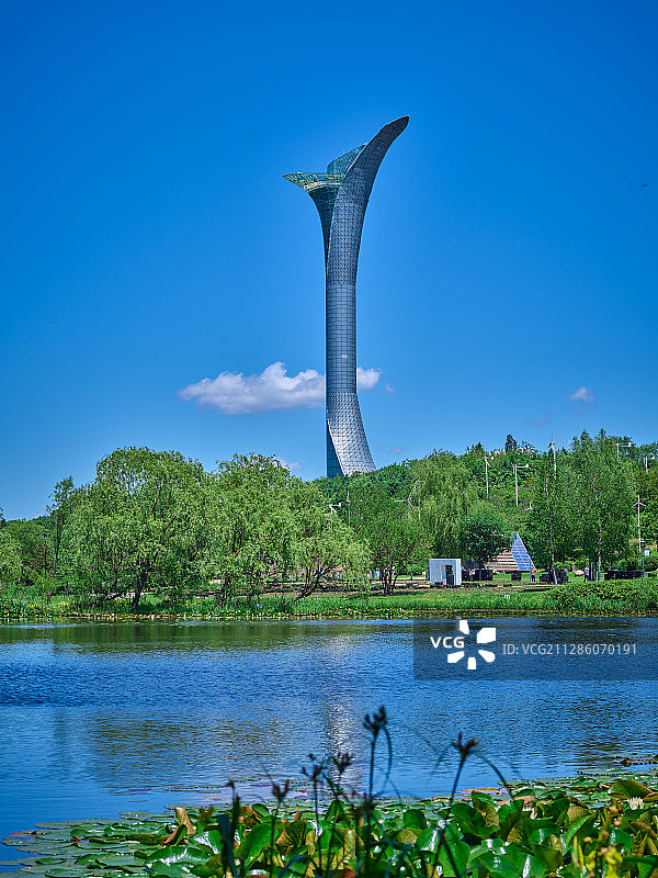 世博园百合塔图片素材