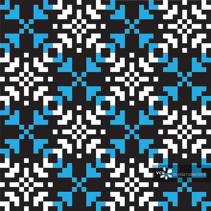 圣诞雪花集市岛无缝图案图片素材