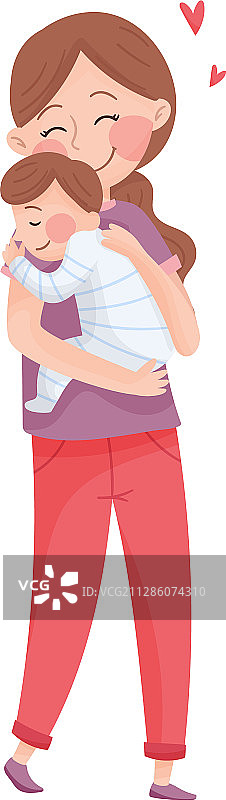 妈妈和她的孩子，年轻的母亲图片素材