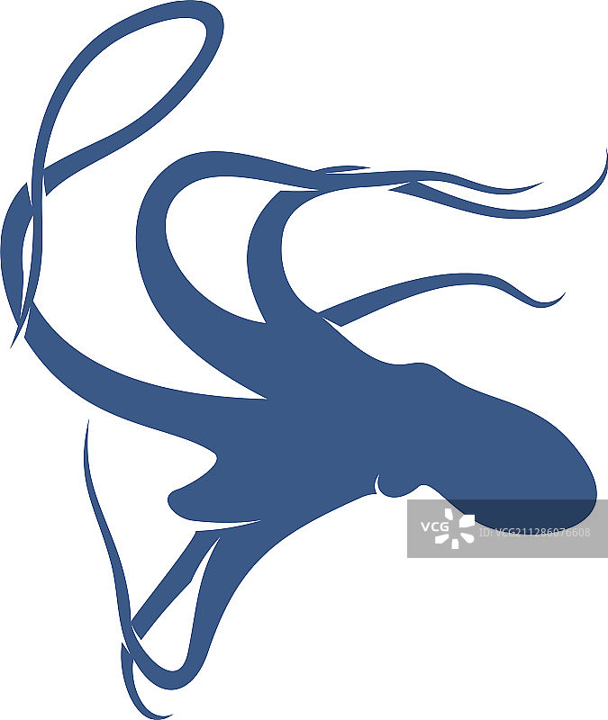 章鱼Logo模板设计图片素材