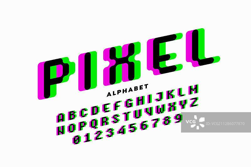 像素风格字体图片素材