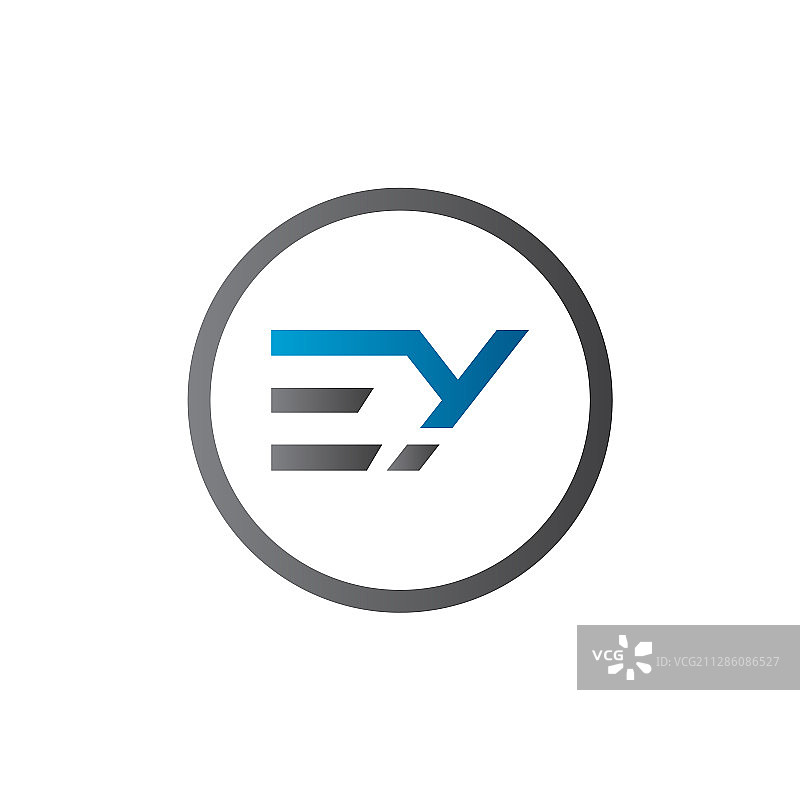 创意现代EY字母logo图片素材
