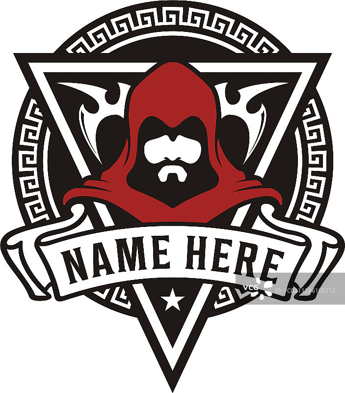 古代僧侣刺客徽章游戏logo图片素材