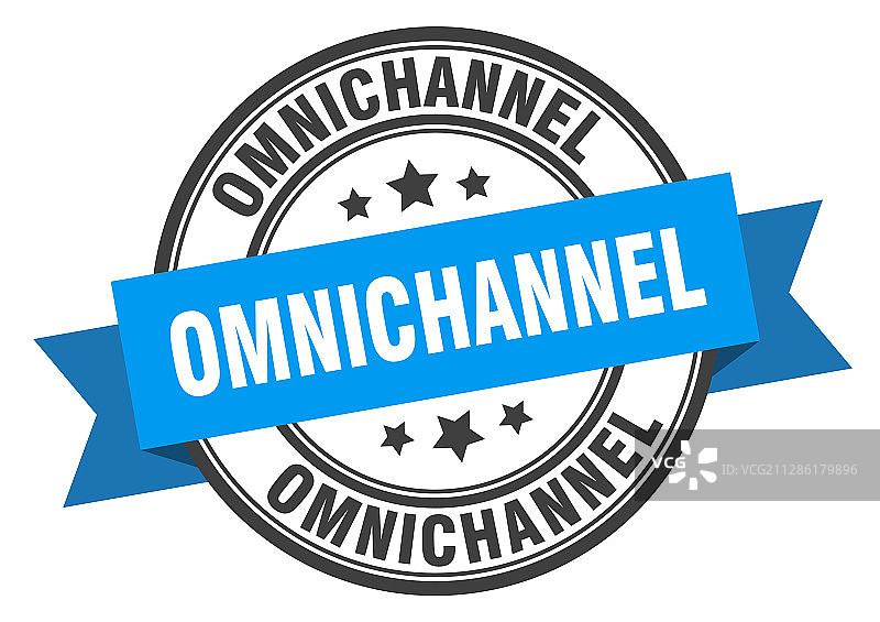 全渠道标签圆形带状标志图片素材