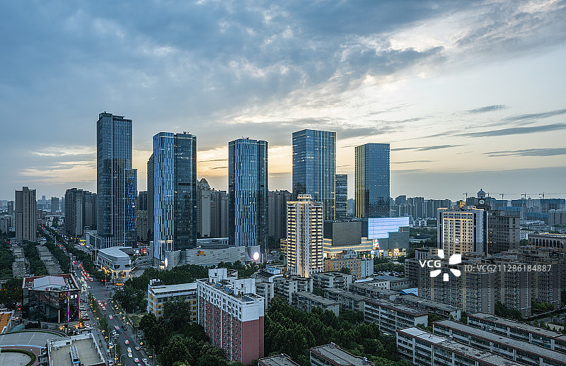正弘城夜景图片素材
