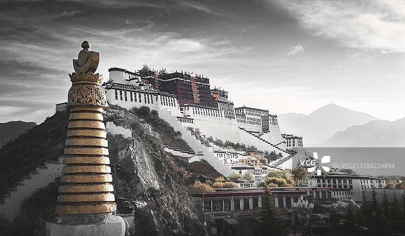 壮丽的布达拉宫图片素材