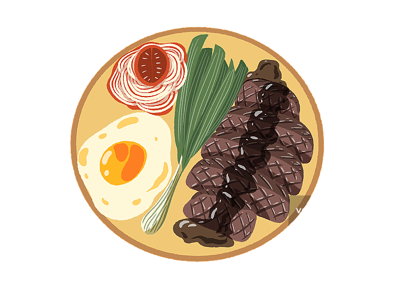 牛排拼盘图片素材