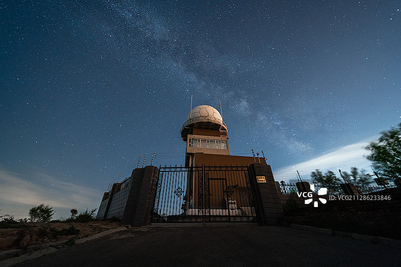 太原东山星空银河图片素材