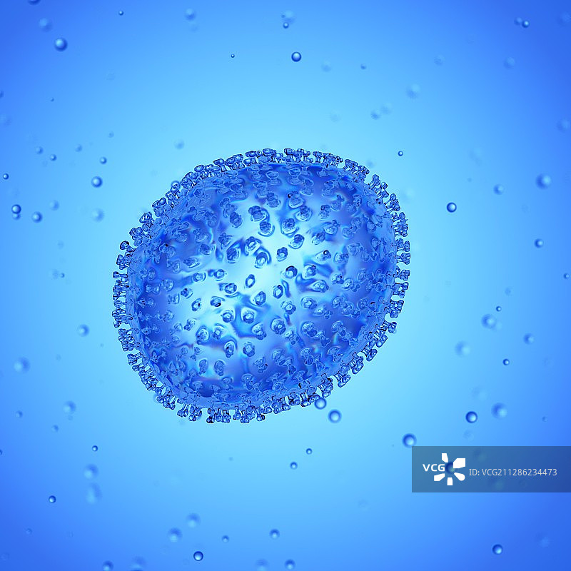 流感病毒插画图片素材