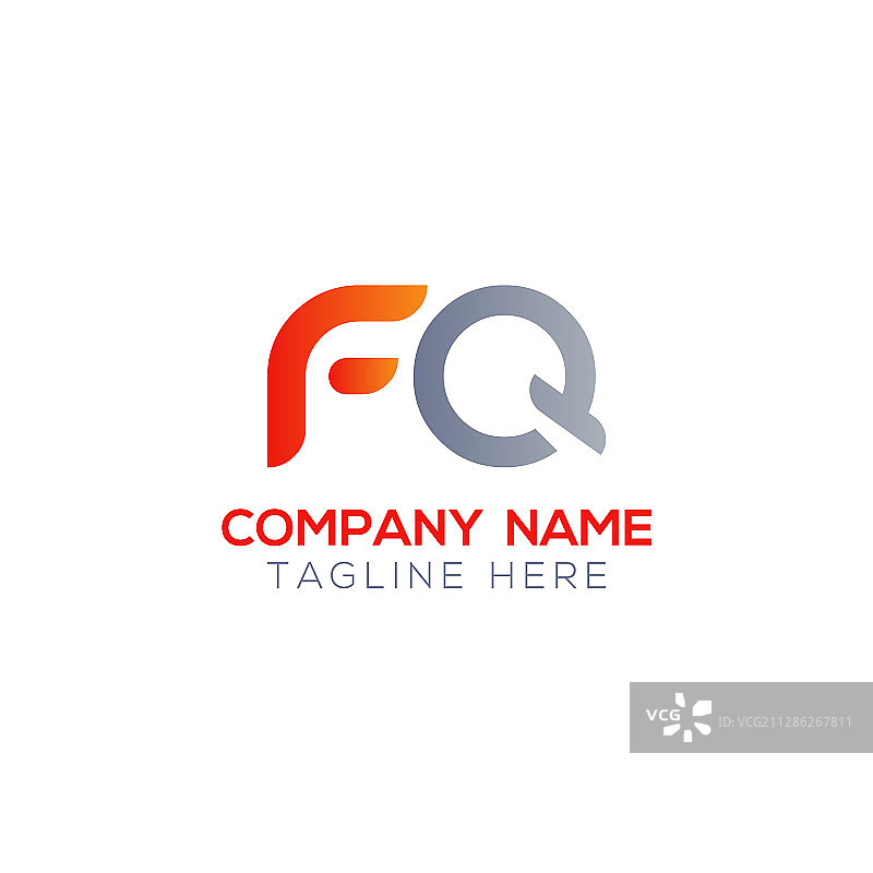 FQ首字母创意logo设计模板图片素材