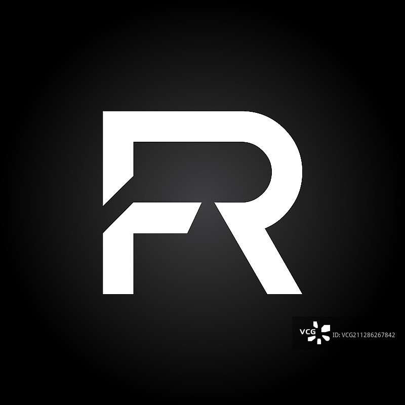 首字母FR创意标志设计模版图片素材