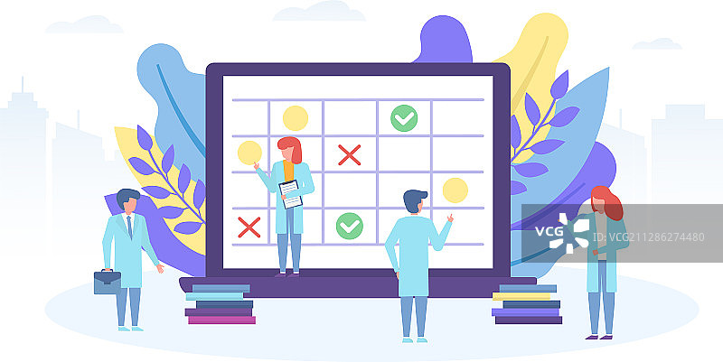 医生预约时间表工作安排图片素材