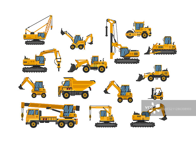 建筑工程图标合集图片素材