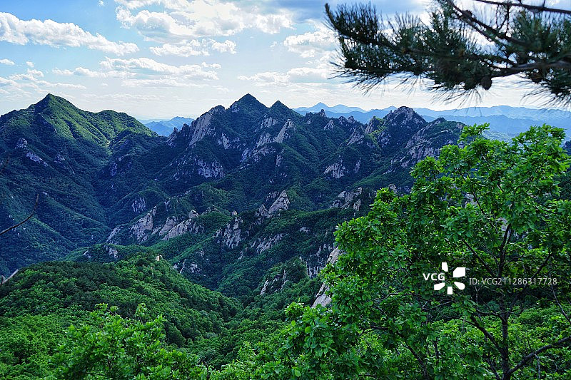 云蒙山风光图片素材