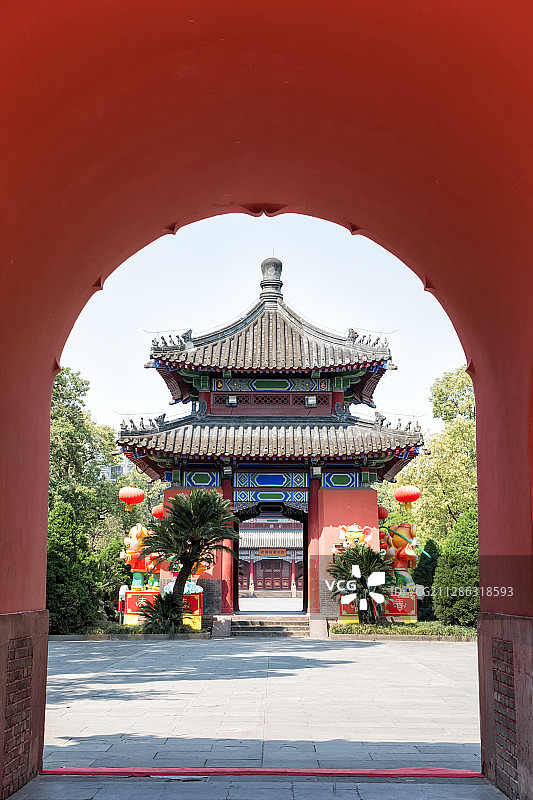 成都南郊公园，武侯祠美术馆图片素材