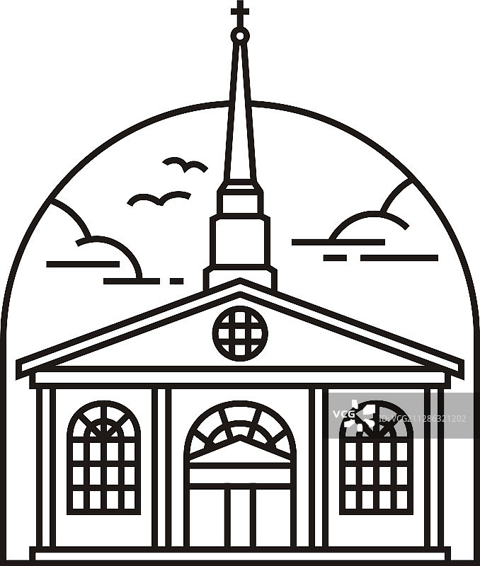 基督教教堂建筑教堂标志图片素材