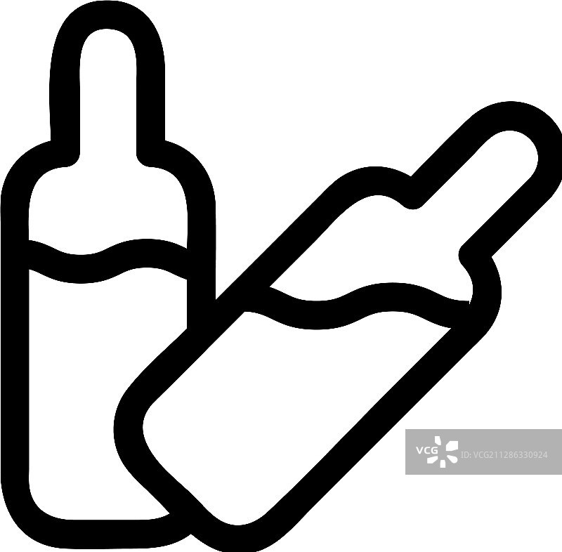 带药物的胶囊图标，已隔离图片素材