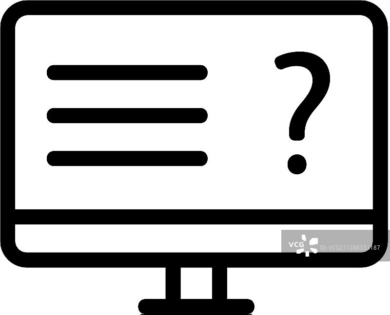 互联网投票轮廓图标符号图片素材