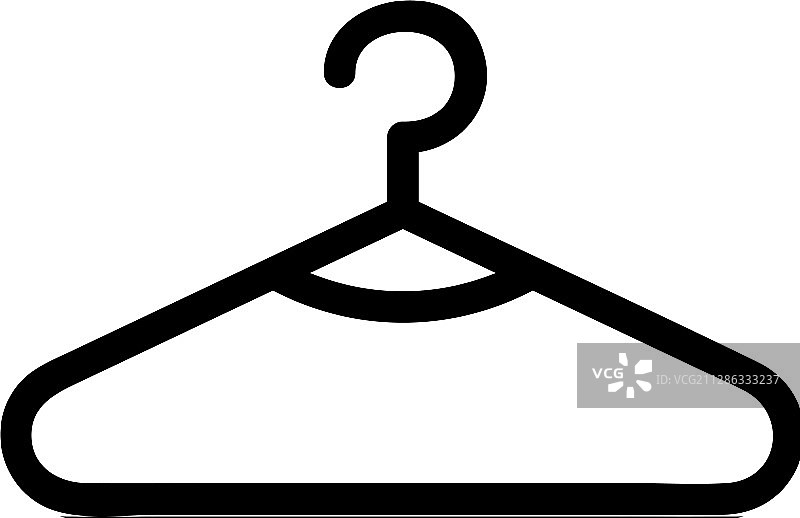 服装衣架图标轮廓图片素材
