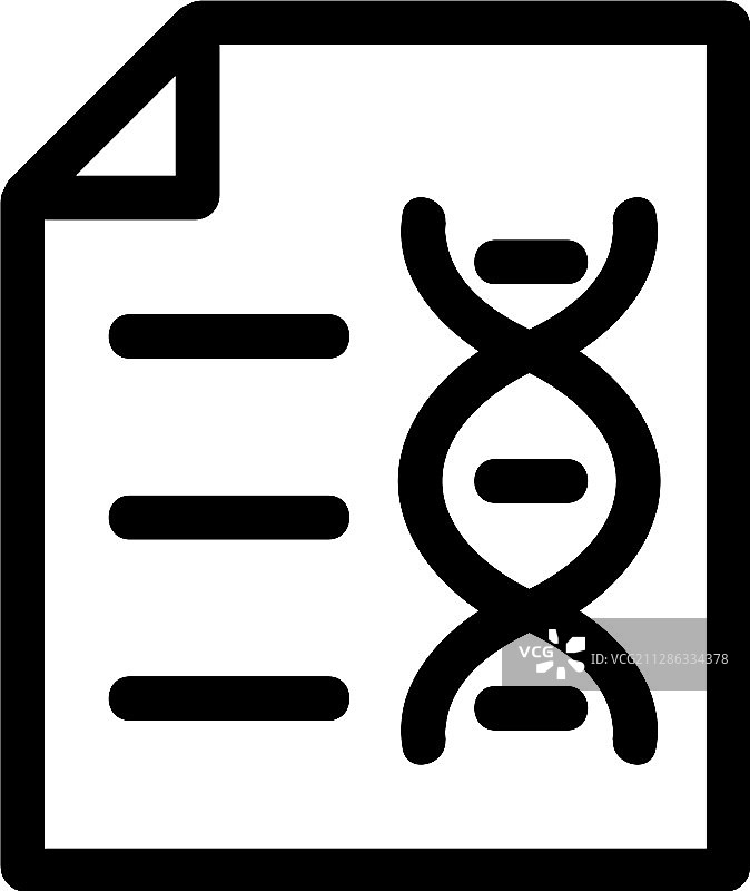 DNA文件图标轮廓符号图片素材