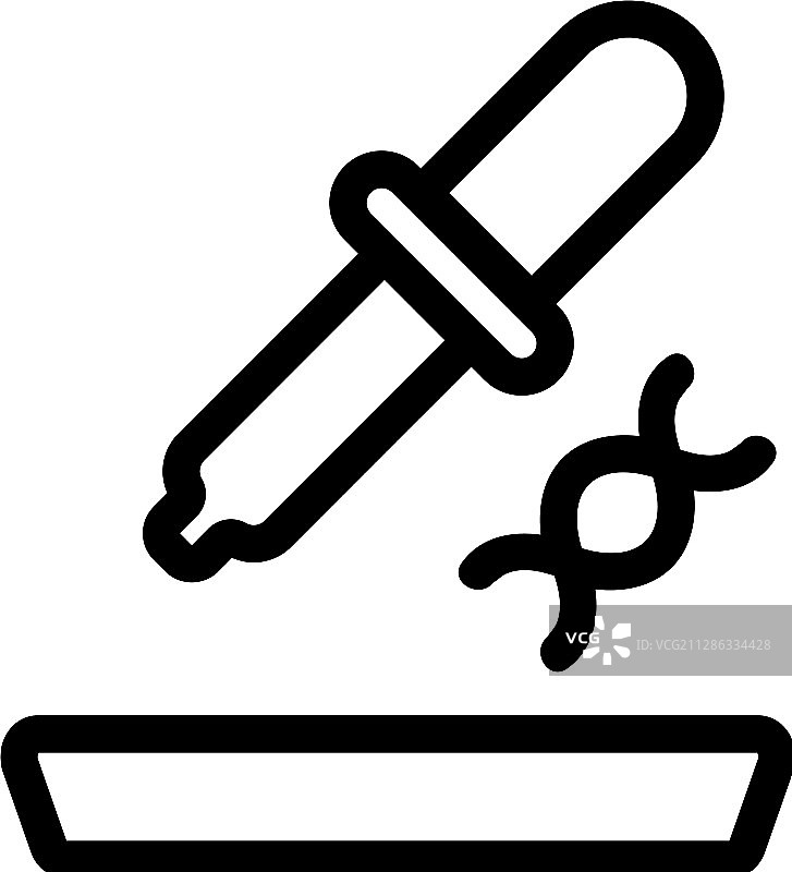 DNA研究图标轮廓符号图片素材