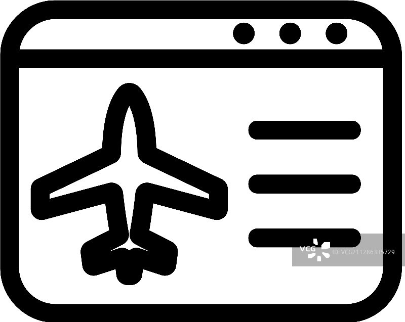 飞机图标，机票价格隔离轮廓图片素材