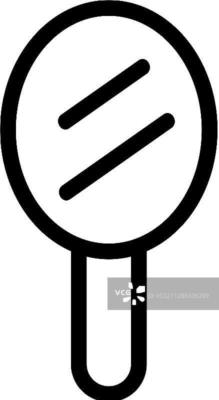 镜子图标隔离轮廓符号图片素材