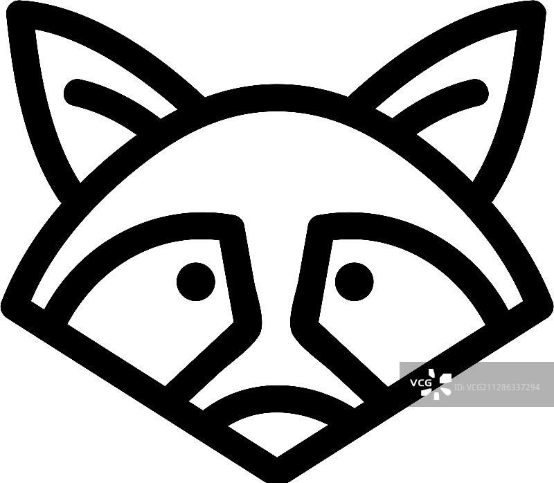 狐狸图标轮廓符号图片素材