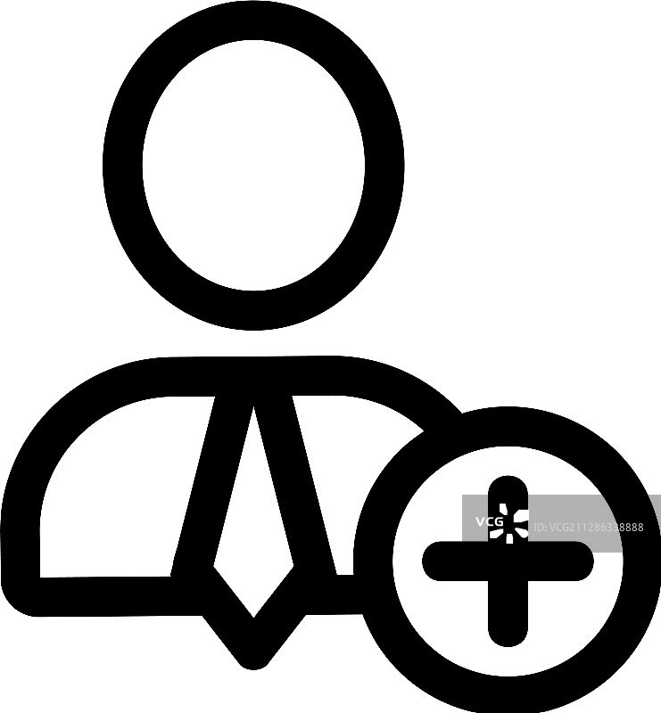 新员工轮廓图标图片素材