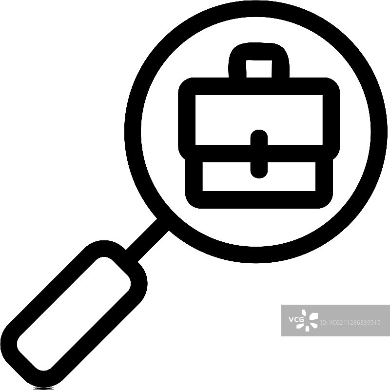 放大镜孤立图标图片素材