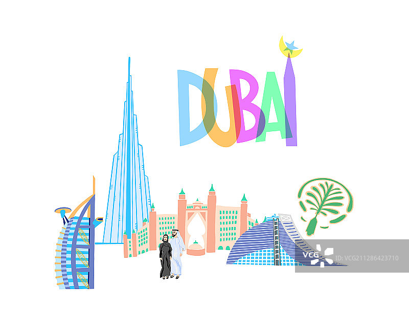 现代旅行明信片或banner - 欢迎图片素材