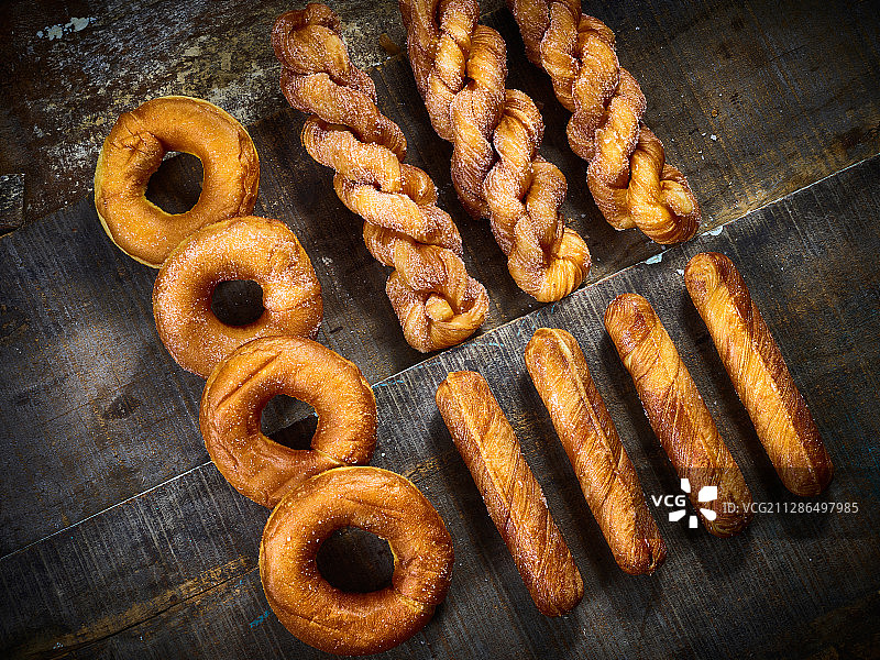 麻花甜甜圈图片素材