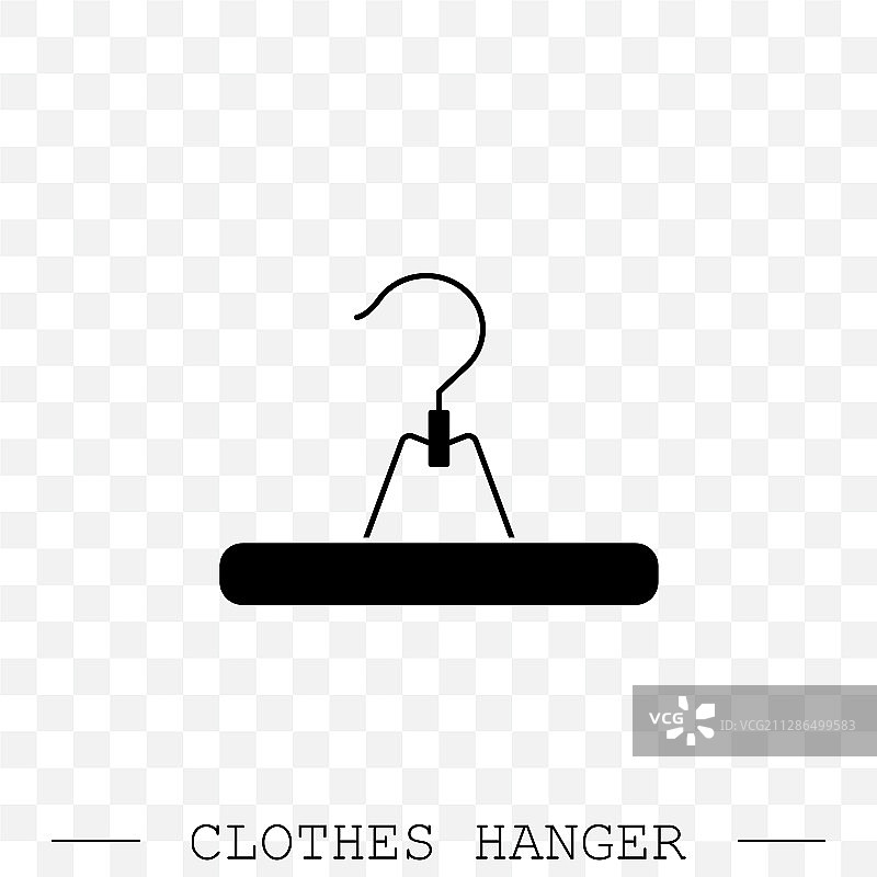 黑色衣架图标图片素材