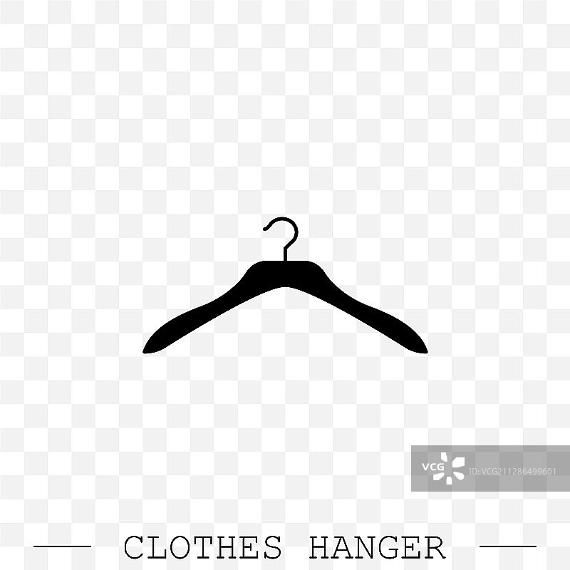 黑色衣架图标图片素材
