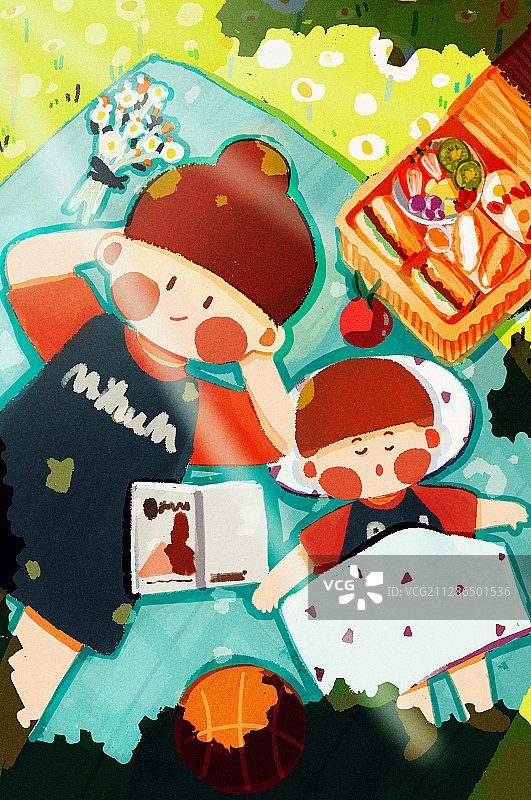 全职妈妈系列插画图片素材