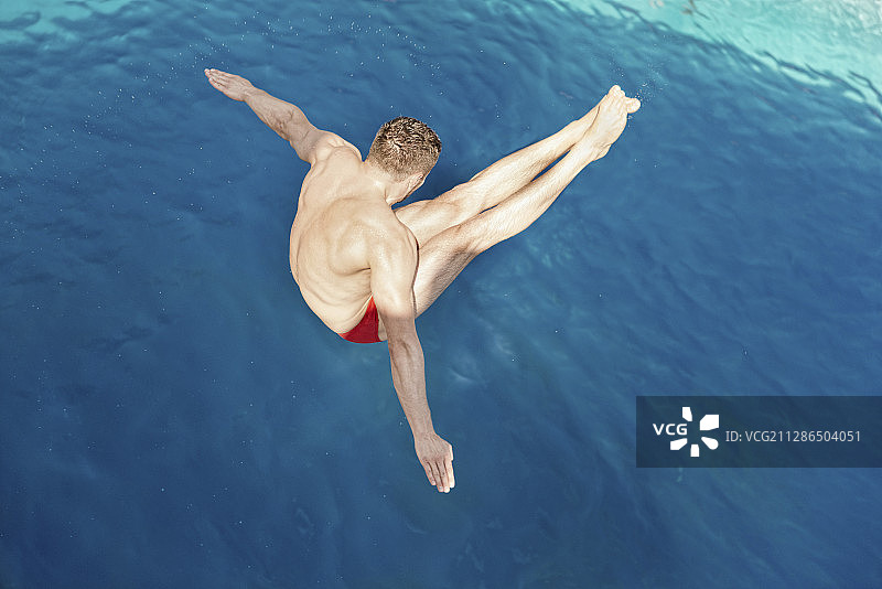 打开的狗鱼跳水图片素材