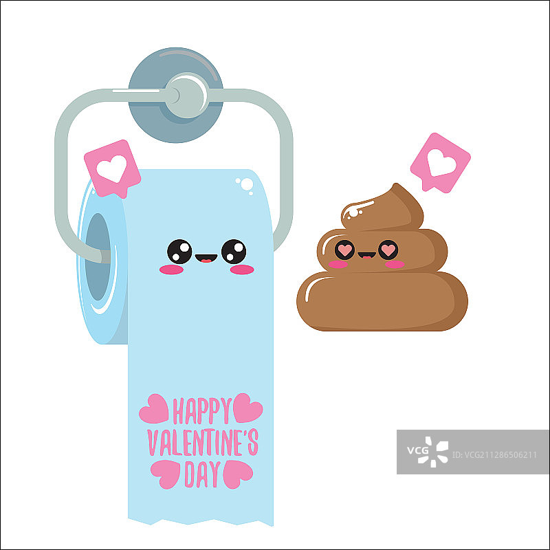 便便和卫生纸相爱图片素材