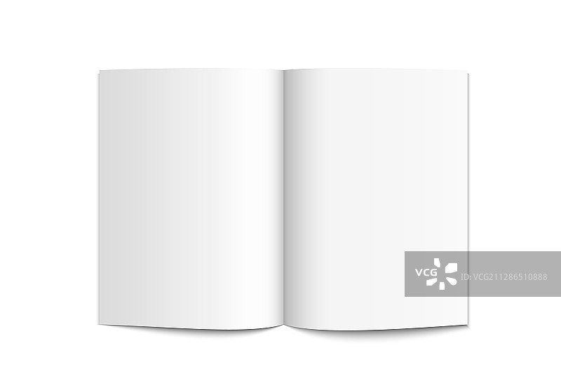 逼真空白白色杂志图片素材