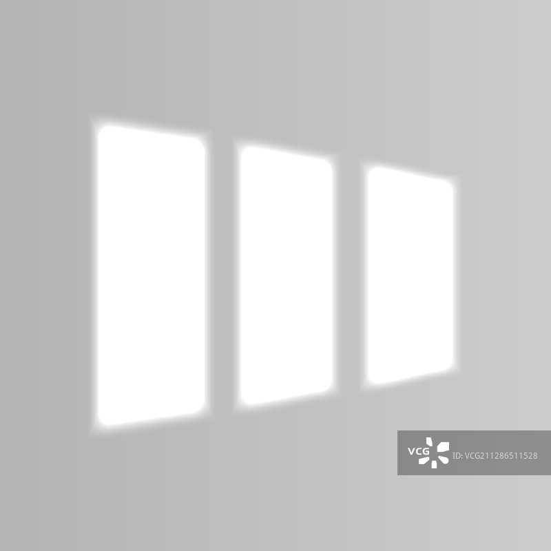 逼真的窗户光影效果图片素材