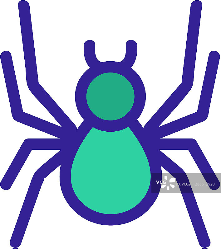 蜘蛛图标轮廓符号图片素材