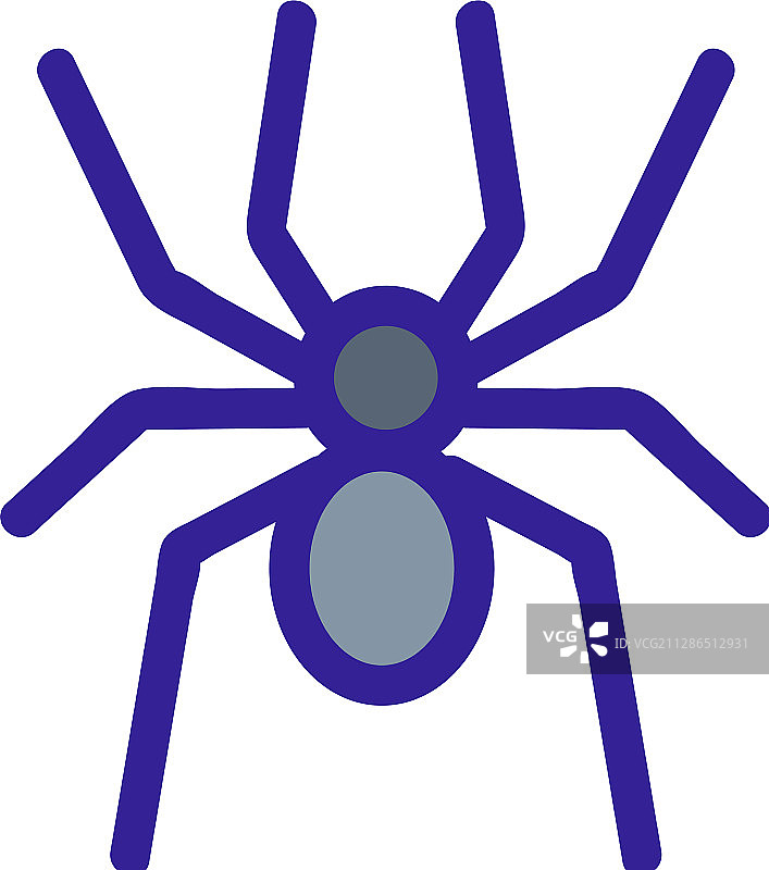 蜘蛛图标轮廓符号图片素材