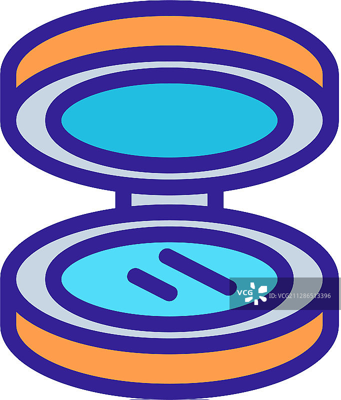 镜子图标隔离轮廓符号图片素材