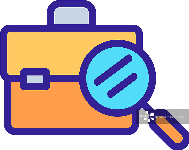 放大镜孤立图标图片素材