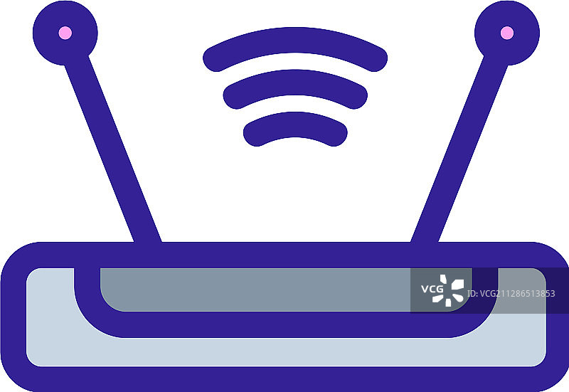 隔离轮廓调制解调器图标图片素材